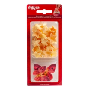 Surtido mariposas amarilla y miniflores  Dekora