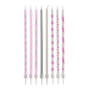 Mix velas Rosa 13 cm Dekora