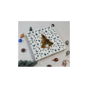 CAJA NAVIDAD 24 X 24 X 7.5 CM.