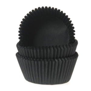 Capsula cupcake negra 50 uds HOM
