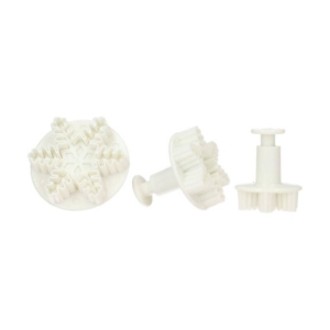 Set 3 cort. Copo de nieve Wilton