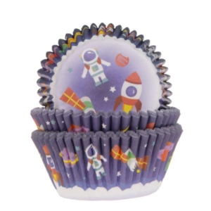 Capsulas cupcakes space 48 uds HoM
